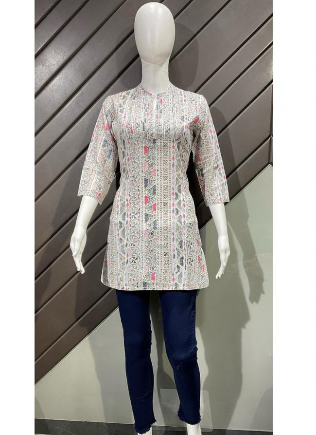 Rayon Multi Colour Party Wear Digital Printed Readymade Top